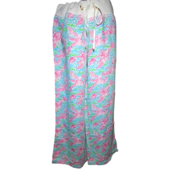 Lilly Pulitzer Pants - Lilly Pulitzer Rare Size Large Ocean Beach Pants in Lobstah Roll